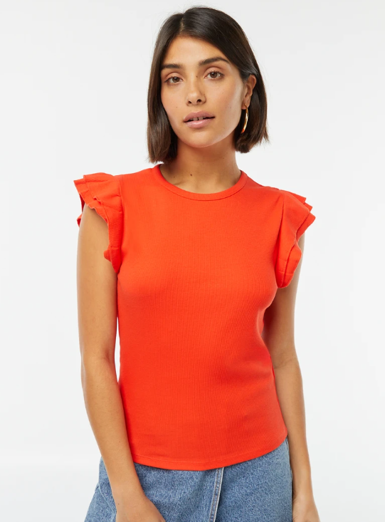 T-shirt manches papillon