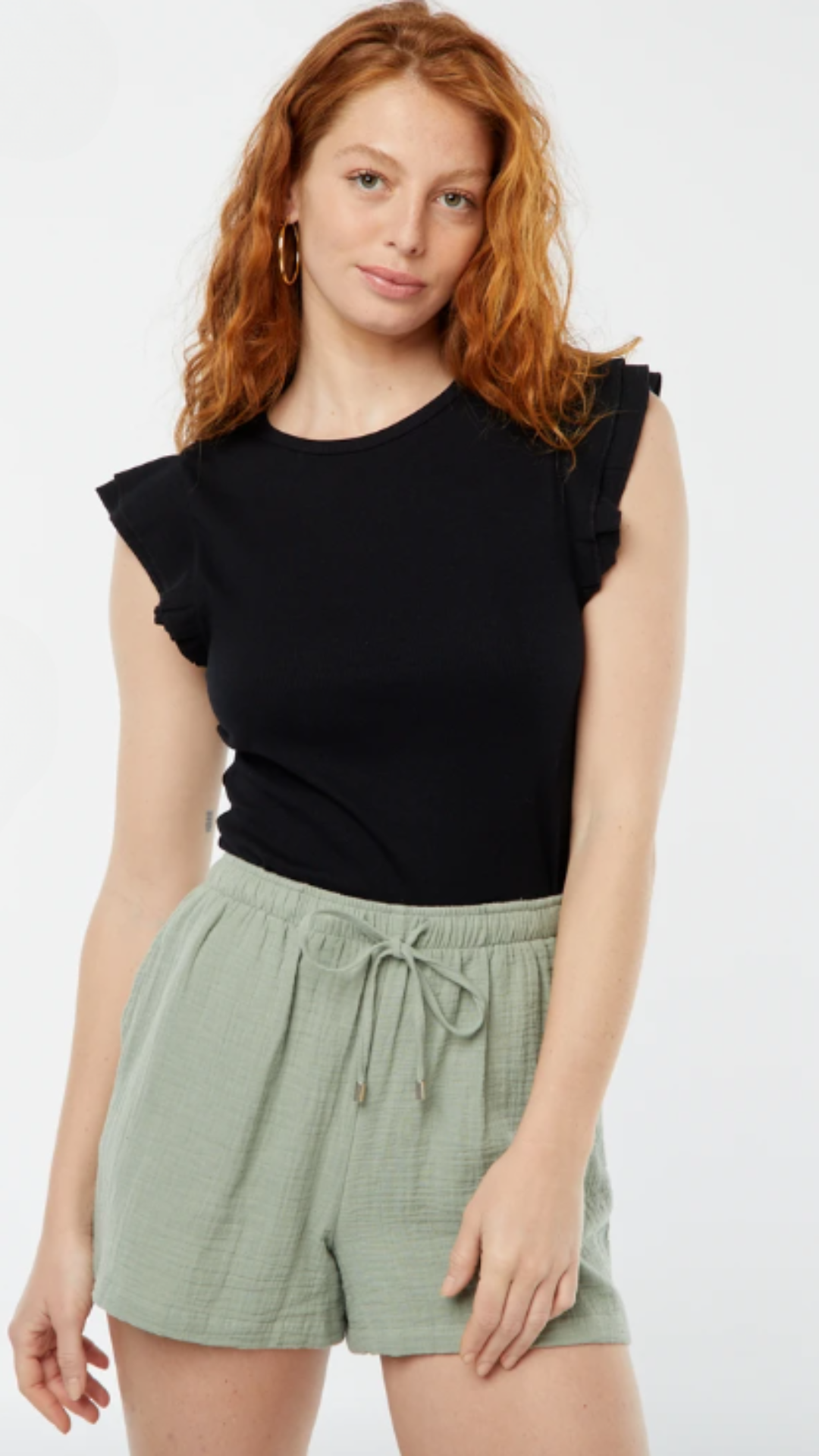 T-shirt manches papillon
