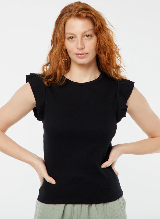 T-shirt manches papillon